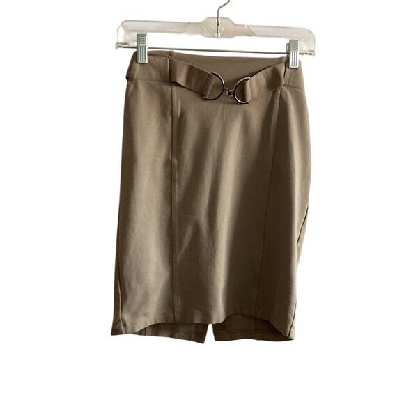 NWOT Belted Fitted Nude Love Culture Pencil Skirt - Picture 1 of 8